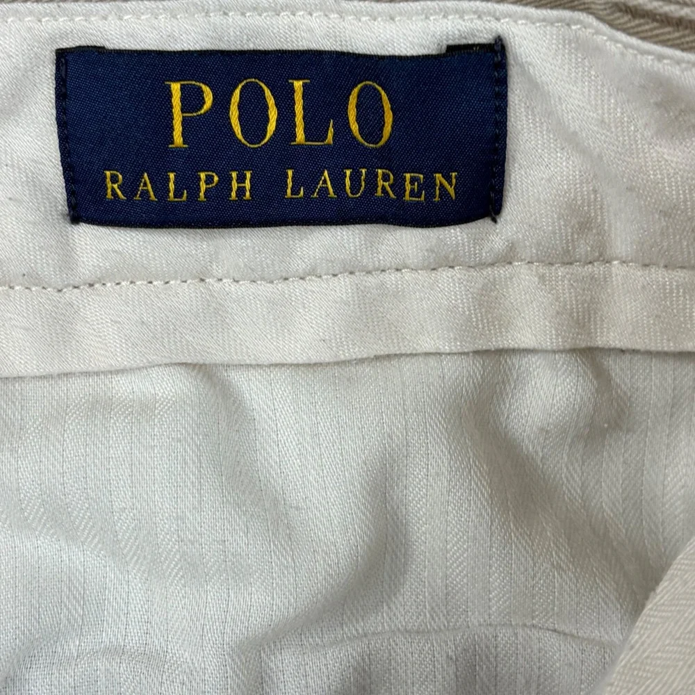Polo Ralph Lauren‎ Classic Fit Khaki Chino Pants Mens 32/34 Tan Cotton Twill